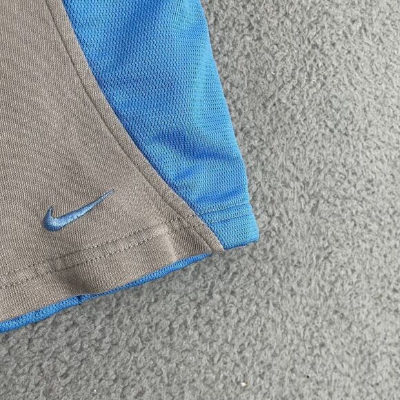 VTG Nike Shorts Men M Gray Blue Athletic Pull On Fleece Y2K - Picture 3 of 14
